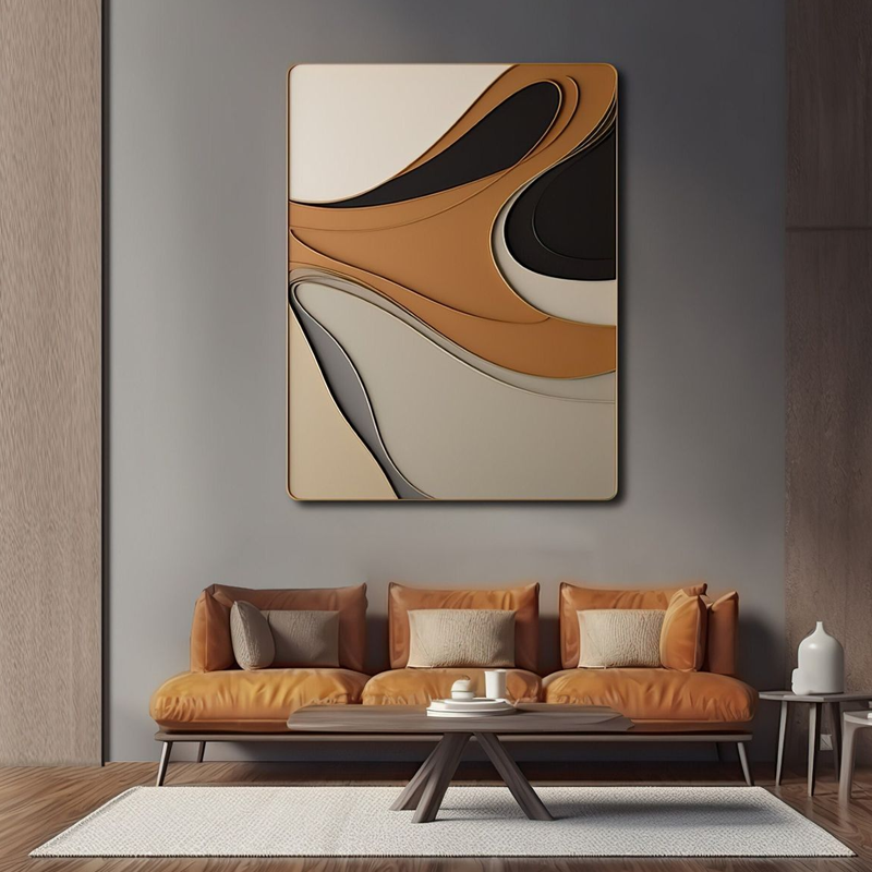 geometric wall panel art