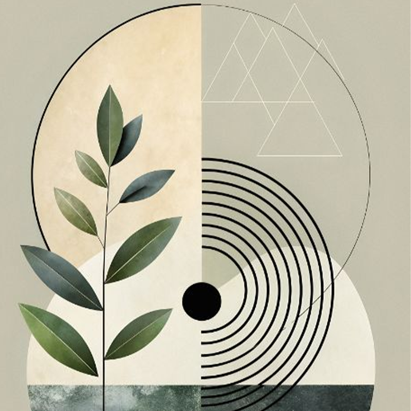 framed botanical wall print