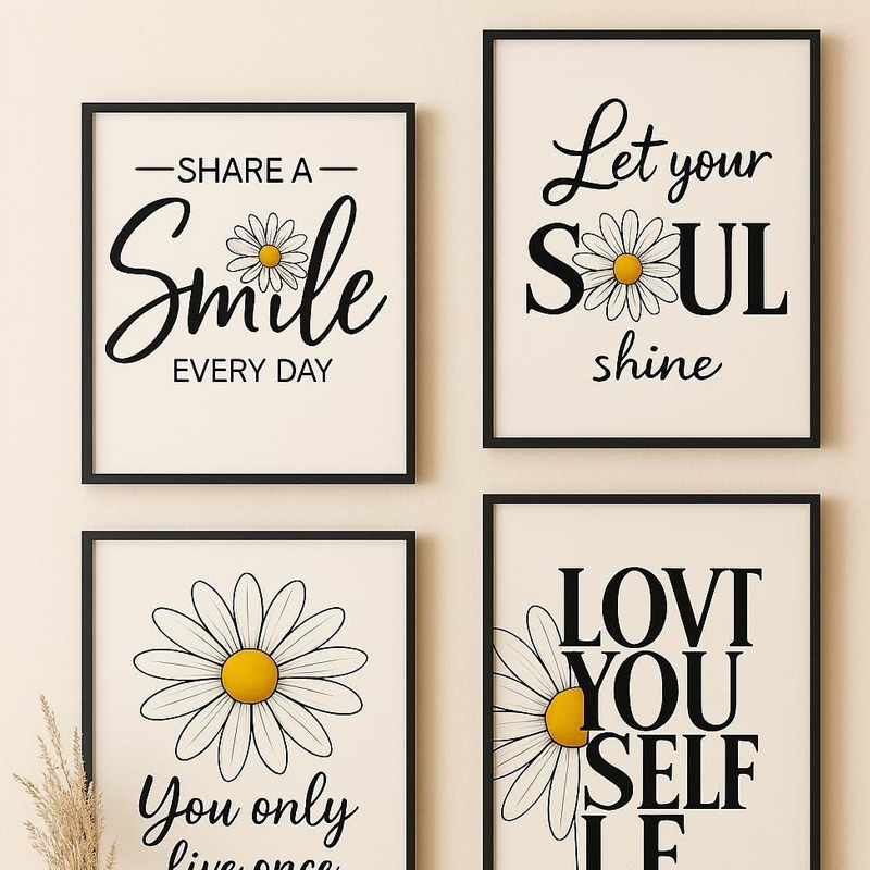 inspirational quote wall frame